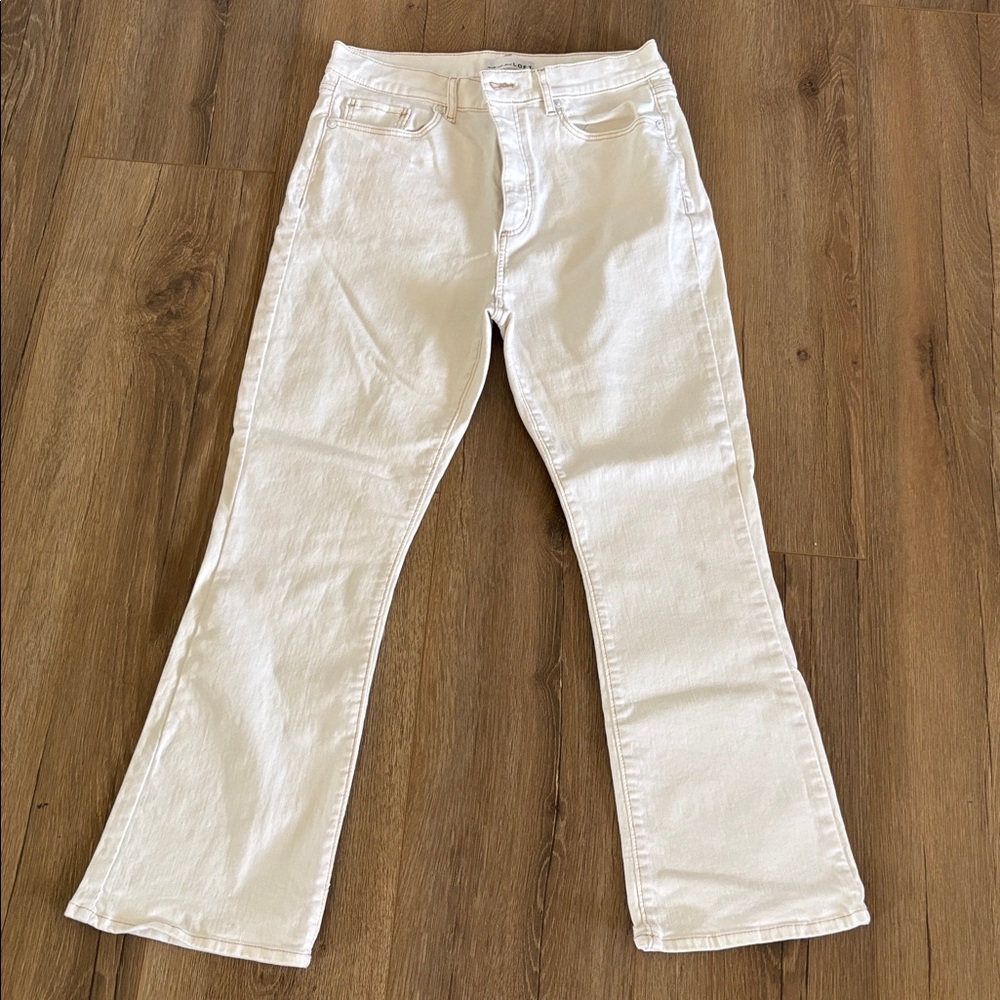 LOFT Cream Denim Pants